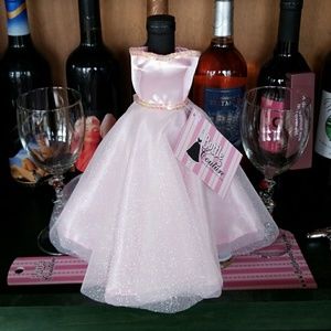 Wine Bottle Cover Princess Dress (Pretty in Pink)